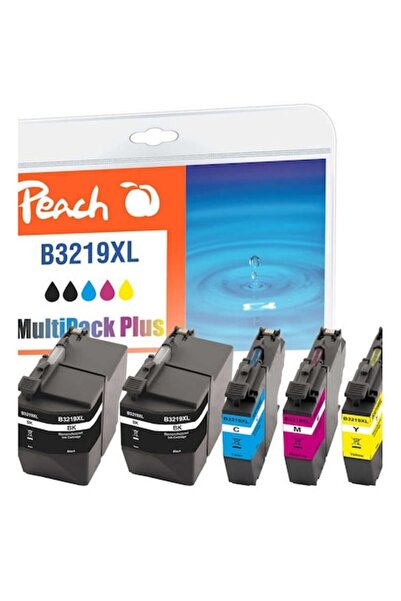 Peach Комплект от 5 мастилени касети Spar Pack Plus, прасковени, съвместими с...