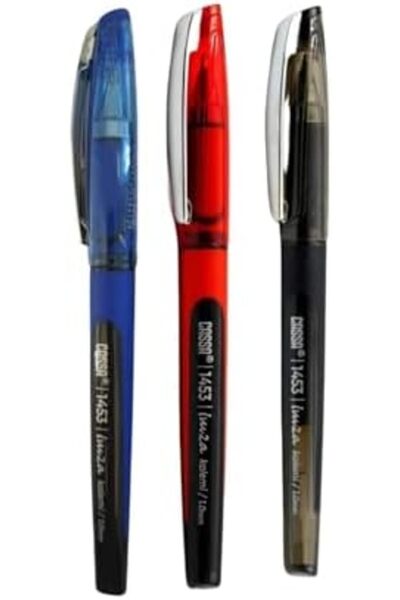 Yıldızan قلم توقيع esnshop 3 ألوان (أسود-أحمر-أزرق) 3 قطع 1453 1.0 مم gnsRKFa...