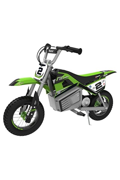 Razor Electric Motorcycle for Kids, SX350, McGrath Supercross Rider, Black-Green