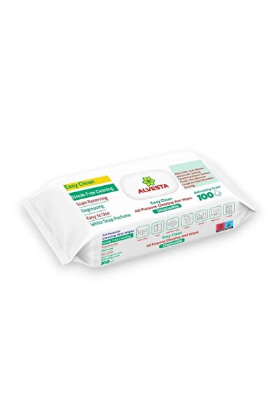 Alvesta Servetele umede, multisuprafete, Easy Clean, 100 buc/set