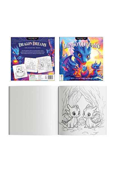 Hinkler Kaleidoscope Colouring Dragon Dreams | 48 Page Book | Coloring Activi...