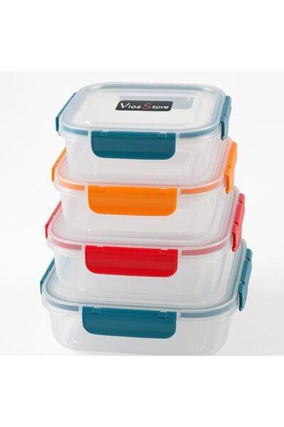 Nacario Nrcrioshop Store 4-Piece Locking Storage Container Set – Leak-Proof L...