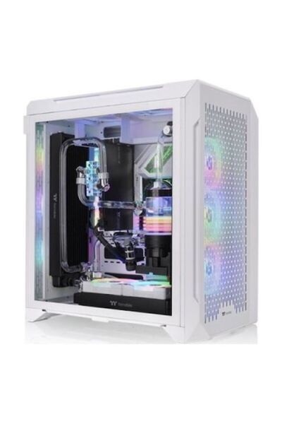 THERMALTAKE Кутия тип „full tower“, поликарбонат, бяла