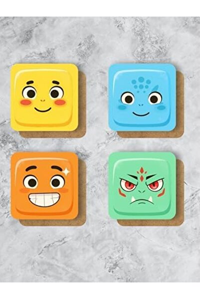 Nacario Nrcrioshop Pokemon Themed Coasters Wood Printed Coasters Set of 4 (9 ...