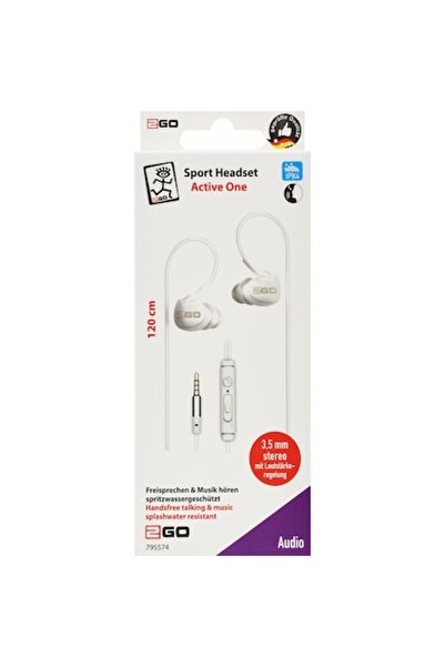 2go Active One White In-Ear Sports Headphones