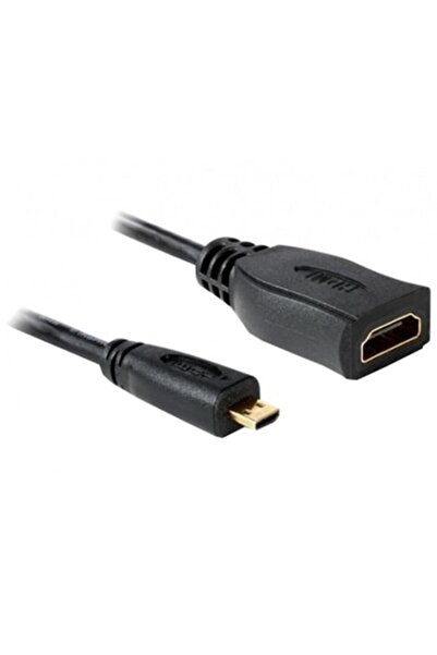 DELOCK Adaptor, Micro HDMI, HDMI, 23 cm, Negru