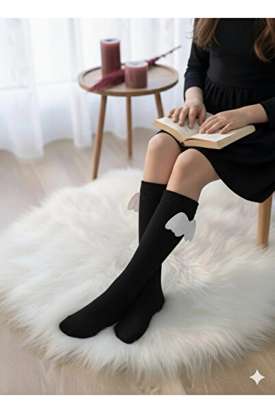 BİGÜMEX Детски чорапи с ангелски крилца до коляното, 3 чифта, 1-5 години