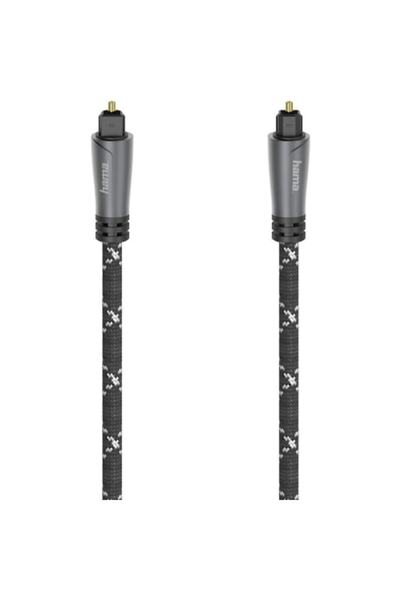 Hama Cablu audio optic, conector ODT (Toslink), metalic, 3 m