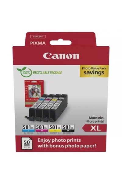 Canon Set cartușe de cerneală 2052C006, randament ridicat XL, negru/cyan/mage...