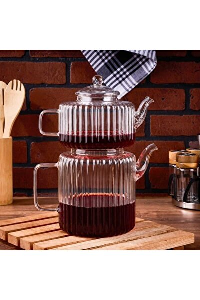 Bambum Pretty Cam Çaydanlık - Şeffaf - 1,5 lt + 1 lt