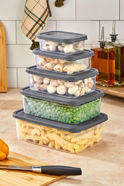 Nacario Nrcrioshop 5-Piece Refrigerator Storage Container Set – Leak-Proof, F...