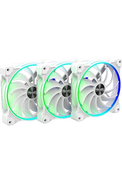 Alpenföhn Комплект вентилатори Wing Boost 3 ARGB 140 мм, бял