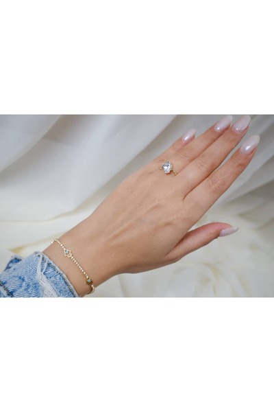 ATELİER TUĞBA Blk242 Fatma Ana Eli̇ Detailly Worked Gold Bracelet (17.5 cm + ...