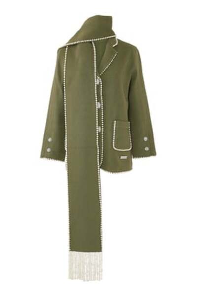 IZAAK AZANEI İpek Franjlı Palto - Lüks ve Şıklık