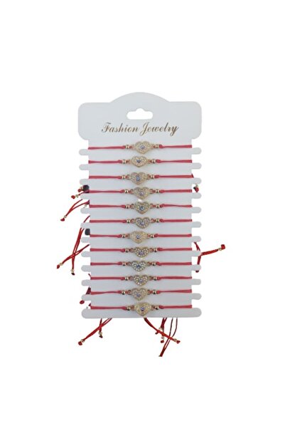 OEM Martisor, Adjustable Bracelet, Heart, Set of 12 + Gift Box and Small Bag