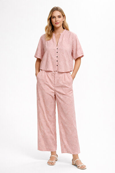 AYHAN Brode Embroidery Cotton Double Set