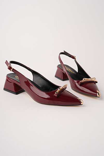 NOBLE TREAD SHOES Pantofi eleganți de damă cu vârf ascuțit, cataramă galvaniz...