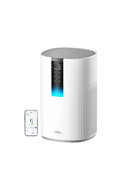Dreo 605S Akıllı Hava Temizleyici, 85m², 22dB , HEPA Filtre, PM2.5 Sensör , A...