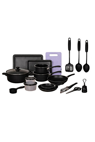 OferteTop Complete 22 Piece Kitchen Set With Pots, Pans, Wok, Trays, Utensils...