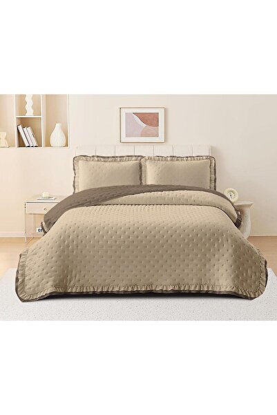 GOBLETTE HOME Lara Luxury 3-Piece Double Bedspread - 240X260 cm