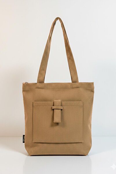 Bagg Luna Model Tan Velvet Bag