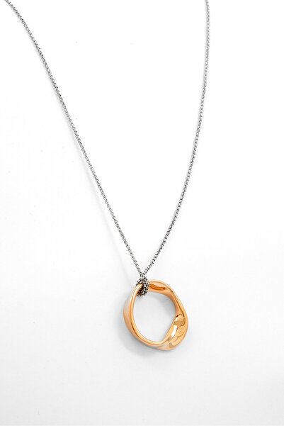 Calvin Klein Women Stainless Steel Fashionable Ethereal Metal Necklace, Silver