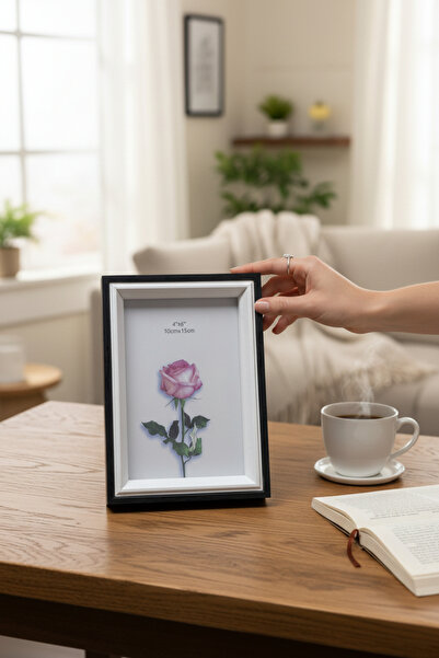 CaactuStore Ahşap Ayaklı Resim Çerçevesi (Pvc Korumalı)