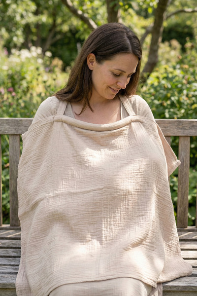 HAMUR غطاء عربة الأطفال متعدد الأغراض من الموسلين، غطاء عربة الأطفال من القطن...