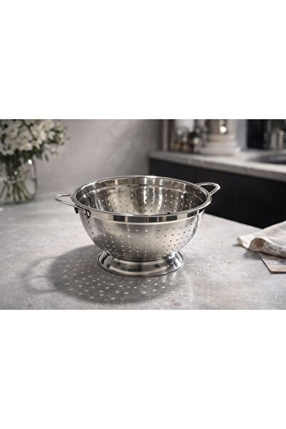 morponi Stainless Steel Inx Pasta Strainer 28 cm