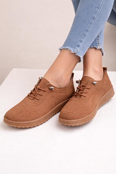 MODAONN Pantofi casual confortabili pentru femei, cu aspect de piele intoarsa...