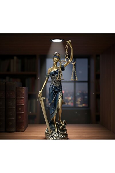 Kuzey Tacı Hukuk ve Adalet Sembolü: Büyük Boy Polyester Adalet Tanrıçası Them...