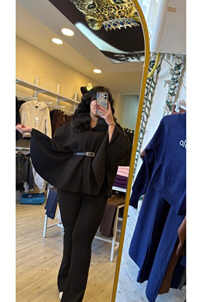 Enter Kürk yaka yumuşacık panço