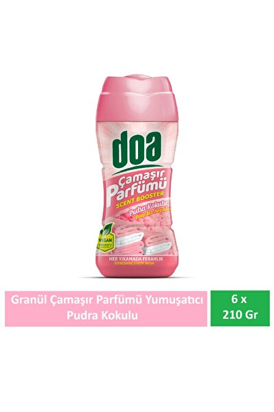 Doa Granül Çamaşır Parfümü & Çamaşır Yumuşatıcı Pudra Kokulu 6 x 210 Gr