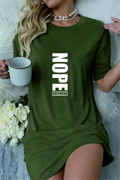 HOFFNUNG Women's Short Sleeve Round Neck Blank Solid Color Long Dress