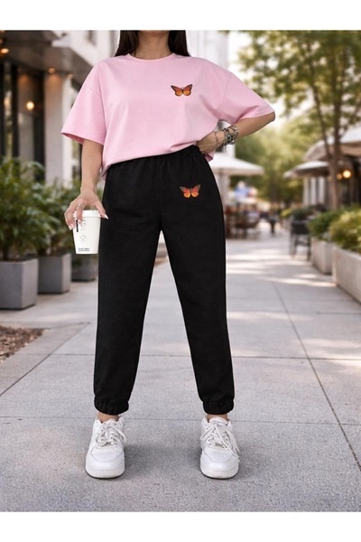 FAEL LİFE SET TRICOU ȘI PANTALONI DE TRENING PENTRU FEMEI/BAIATI, CU IMPRIMEU...