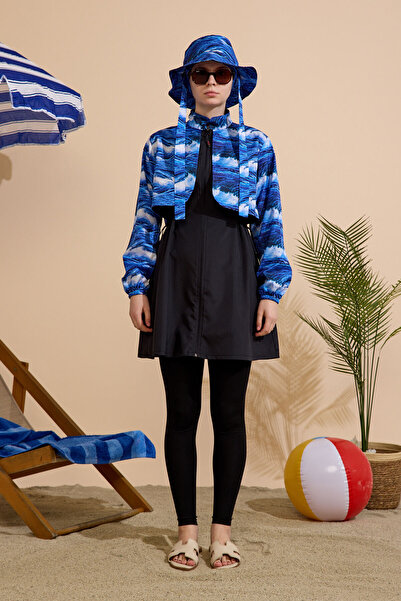 GAVLİA Women's Hijab Swimsuit 5-Piece Set - Full Coverage with Zipper..