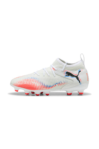 Puma Kids Unisex FUTURE 8 MATCH FG/AG Football Boots Youth - White