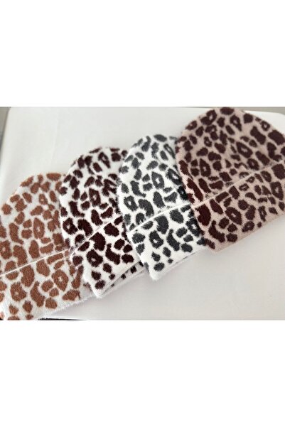 Fularcım Leopard Patterned Soft Knitted Beanie