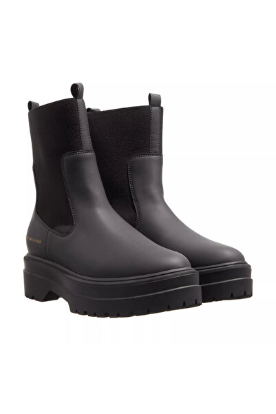 Tommy Hilfiger Feminine Seasonal Utility Boot Black