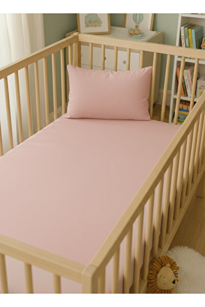 ngn collection Set of 2 100% Cotton Poplin Baby Elastic Sheets and Pillowcase...