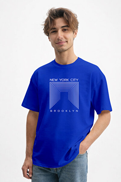 caddekombin Tricou pentru bărbați Geometric Infinity Corridor 100 Yüz Cotton ...