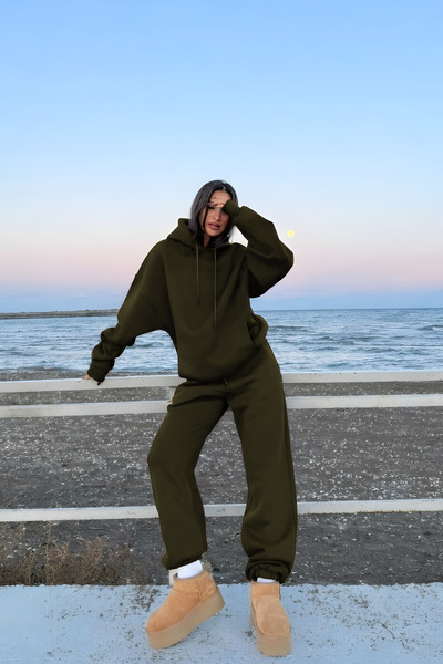 CMZ COLLECTİON Women's New Season 3-Thread Tracksuit Set with Comfortable Fit...