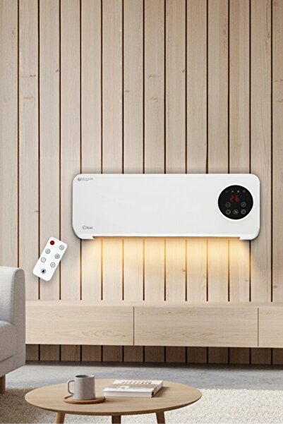 MOBEE Duvar Tipi Fanlı Isıtıcı 2000W Seramik Dijital Kontrollü Uzaktan Kumand...