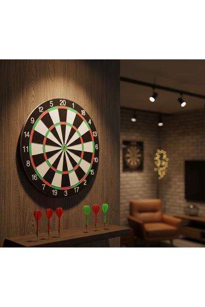 Kuzey Tacı ممتع وتنافسي: مجموعة لوحة رمي السهام الاحترافية مع 6 سهام على الوج...