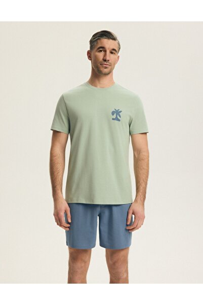 Henderson Set pijama clasic pentru bărbați, tricou cu mânecă scurtă și pantal...