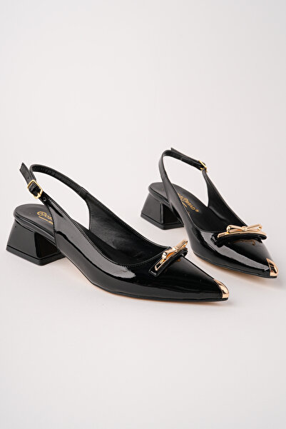 NOBLE TREAD SHOES Pantofi eleganți de damă cu vârf ascuțit, cataramă galvaniz...