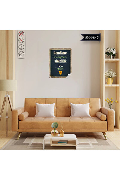 Akıllı Kağıt Statik Tutunma Özellikli Tablo - Poster Mizah (Model -5)