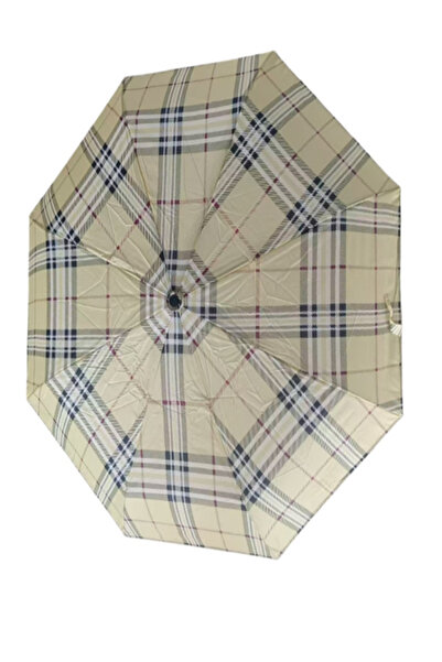 Dolce Mariee Katlanır Otomatik Şemsiye 8 Telli Desenli (Polyester Kumaş)