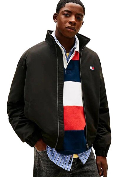 Tommy Hilfiger Erkek Marka Logolu Dik Yakalı Regular Fit Geri Dönüştürülmüş P...