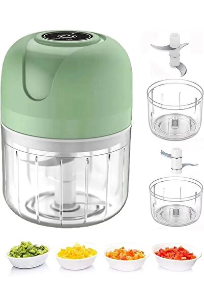 Fm Styles FMstyles Electric Garlic Chopper 1Cup, Mini USB Charging Wireless F...